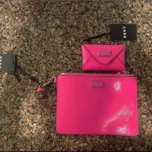 DKNY Pink Purse and Wallet Set